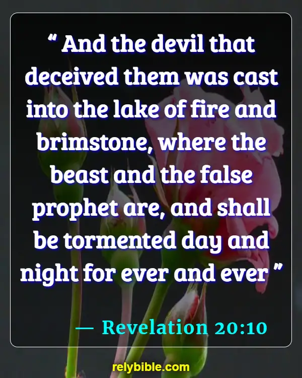 Bible verses About Evil Doers (Revelation 20:10)