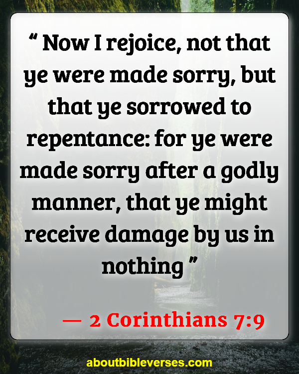 Bible verses About Repenting (2 Corinthians 7:9)